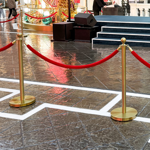 Kiểm soát đám đông <span class=keywords><strong>stanchion</strong></span> vàng trong nhà mở rộng hàng rào an toàn đứng thảm đỏ VIP đi bộ cách cực đám đông kiểm soát chướng ngại vật - Product Image 6