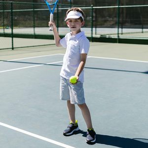 Polo de golf pour garçons FOXA, tissu respirant, manches courtes, performance athlétique, uniforme scolaire - Product Image 4