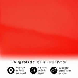 Rouleau de film de protection pour voiture Corsa 120 x 152 cm, rouge, résistant aux UV, anti-rayures, PET PVC, vinyle pour carrosserie, décoration, modèle - Product Image 1