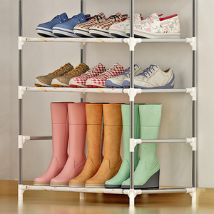 Instalación sencilla de zapateros metálicos multicapa para su uso en salas de estar y dormitorios - Product Image 6