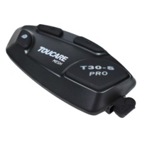Intercom Moto TOUCARE T30S pour 32 Motards, Portée de 1,9 km, Commutation Intelligente des Canaux pour la Conduite en Groupe