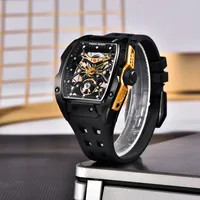 PAGANI DESIGN Montre Automatique Homme de Luxe Haut de Gamme Nouvelle, Mouvement Transparent Alien Squelette, Verre Saphir YS018