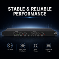 AOFO 223 Processeur audio actif professionnel, crossover audio surround 2 voies mono 4 voies, enceinte portable en aluminium, subwoofer, sonorisation PA