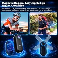 Caméra d'action sportive étanche 30M pour collier de chat, mini Wi-Fi 1080P, résolution vidéo 4K 30FPS, enregistrement 10x pour casque de moto