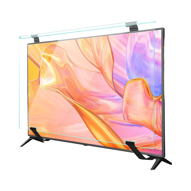 Custom 43-Inch TV Screen Protector HD Clear Display Panel Acrylic Protective TV Single/ Dual-Point Support Wall-Mounted