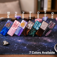 Set Mahjong Amerika 166 Ubin Langit Berbintang 30mm Akrilik Premium Desain Asli 7 Warna OEM ODM Grosir untuk Hadiah Dewasa