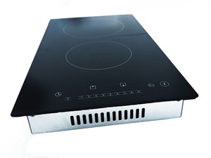 2025 Offre Spéciale Haute efficacité et caractéristiques de sécurité 3400W Table de <span class=keywords><strong>cuisson</strong></span> rayonnante intégrée 2 Bunner avec <span class=keywords><strong>plaque</strong></span> <span class=keywords><strong>aspirante</strong></span> intégrée - Product Image 3
