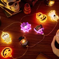 Guirlandes lumineuses LED d'Halloween en gros, citrouilles 3D, crânes, lanternes fantômes, à piles, pour décoration festive et surprise des fêtes
