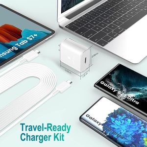 Premium USB-<b>C</b> <b>Charger</b> <b>Cable</b> 2-in-1 Set PD 25W Fast <b>Charger</b> with Gan Material for S10/S20/S21/S22/S23/S24 - Product Image 3