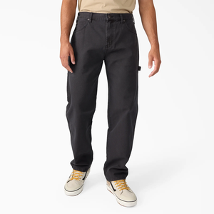 Pantalon de travail Eisenhower en toile multi-poches pour homme, décontracté, droit, taille mi-haute, lourd, anti-froissement, style canard, pour charpentier - Product Image 1