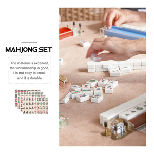 ชุดไพ่นกกระจอกพลาสติกหรูหราพร้อมเคสเกมกระดานอเมริกันดีไซน์สำหรับเดินทาง - Product Image 4