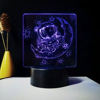 Luce Notturna Anime per Corridoio, Lampada Decorativa per Camera da Letto, Mini Luce con Controllo Touch e Telecomando, Luminosità Regolabile per Cameretta Bambini