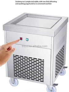 Machine commerciale de petit pain de crème glacée de friteuse de yaourt de fruits frais surgelés de pot unique - Product Image 4