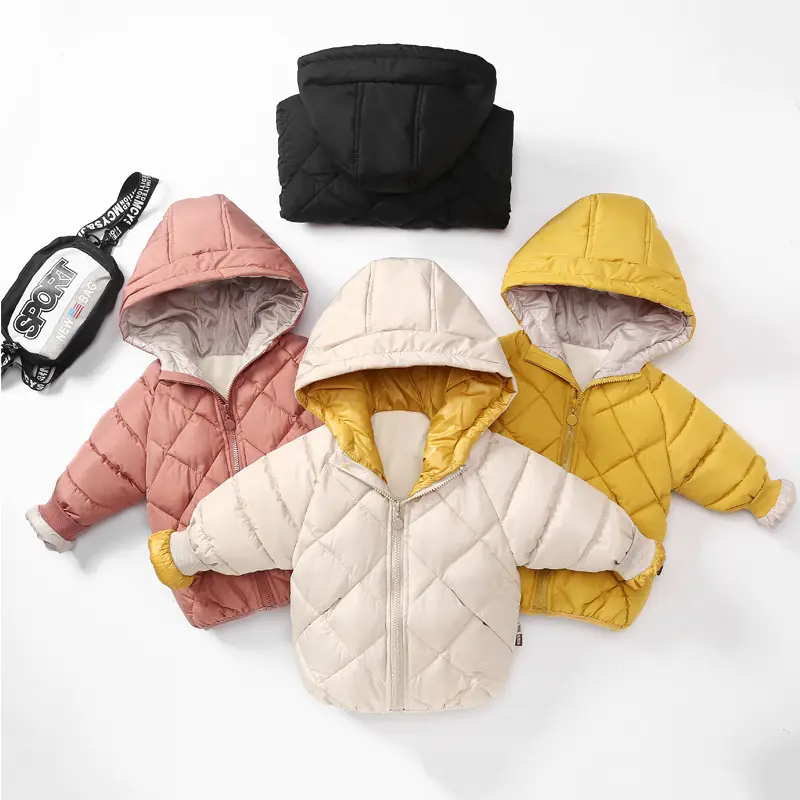 2023 Best Selling Winter Autumn Warm Children's Wear Jaqueta acolchoada Meninos Meninas Casaco com capuz grosso para crianças