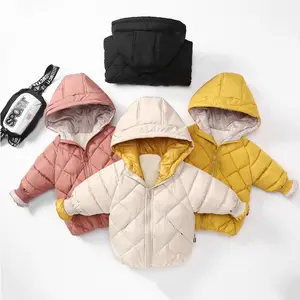 2023 Best Selling Winter Autumn Warm Children's Wear Padded Jacket Boys Girls Thick Hooded Coat for Kids