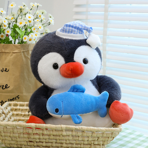 Peluche di pinguino mangiapesci adorabile, cuscino a forma di pinguino, peluche di pinguino, regali per bambini - Articolo caldo e di successo - Product Image 4