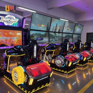 Bán buôn Sim đua mô phỏng buồng lái xe mô phỏng lái xe trò chơi Arcade Máy trò chơi vận hành bằng tiền xu 55 inch Crazy Racer 1 người chơi - Product Image 6