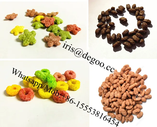 Choco ธัญพืช Cherrios ขนมขบเคี้ยวเครื่อง/จี่หนาน DG Machinery ข้าวโพด Flakes Make เครื่องจักร/อาหาร Extruder