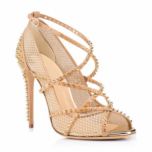 Strappy Klinknagels Sandalen 5 Inch Dames Hoge Jurk Schoenen Stijlvolle Hakken - Product Image 1