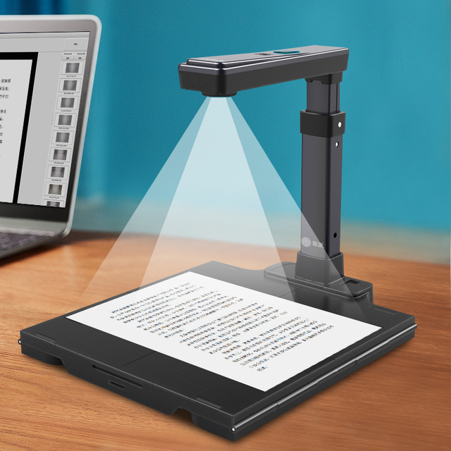 USB Portable A4 8MP Document Camera Scanner with 1 Second Scan in Stock for Distance Teaching & Learning