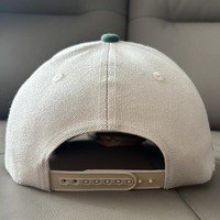 Casquettes de baseball ajustées personnalisées en acrylique et laine brodées, à six panneaux, bicolores, à visière plate, de haute qualité, en gros