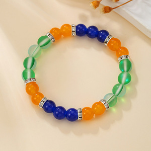 Pulsera de Cuentas de Vidrio Xiyin, Joyería de Cuerda Elástica Multicolor, Regalo Unisex, Pulseras de Moda - Product Image 3