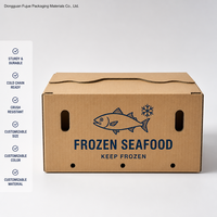 Boîtes en carton ondulé écologiques personnalisées pour produits de la mer, en matériaux recyclés, étanches, recyclables, robustes, pour poissons congelés
