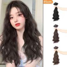 Extensions de cheveux indiens LEA-L1078 Part WE (1P) Long Curly 45CM Jerry Curl Water Wave Style 8 pouces Stretched Clip-In Weaves - Product Image 1
