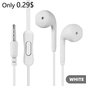 KIKI shot MQ-28 headphone bebas genggam termurah kabel Auriculares Con 3.5mm mikrofon earphone berkabel