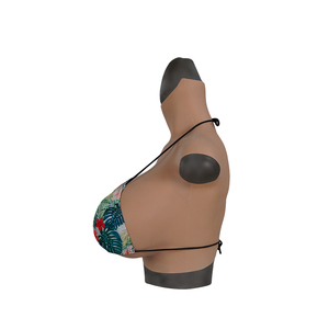 Freesize Bigcup <span class=keywords><strong>Real</strong></span> Touch Skin Hoge elasticiteit Siliconen kleding Prestatiekostuum Heren Rollenspel Dames bodysuit Shapewear - Product Image 3