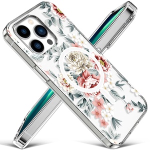 <span class=keywords><strong>Coque</strong></span> de téléphone magnétique pour <span class=keywords><strong>iPhone</strong></span> 13, étui de protection antichoc à motif floral, <span class=keywords><strong>coque</strong></span> pour Mobile, Alibaba, meilleure vente - Product Image 4