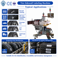 Machine d'étiquetage et d'impression des flancs des pneus industriels Skilt pour ligne de production