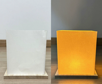 Vente en gros de bougies faites à la main pour festivals, lampes flottantes en papier de 25cm, lanternes à eau en bois