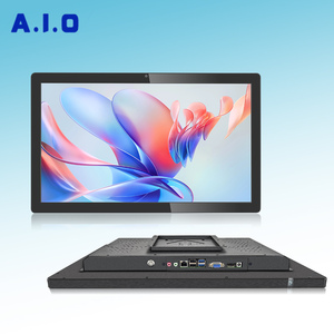 จอสัมผัสแบบ Capacitive PCAP ขนาด 21.5 นิ้ว OEM รองรับการสัมผัส 10 จุด ความละเอียด FHD LCD มาตรฐาน IP65 สีดำ สำหรับตู้คีออสก์สั่งซื้อสินค้าด้วยตนเอง แบบติดผนัง ระบบ Android All-in-One PC - Product Image 1