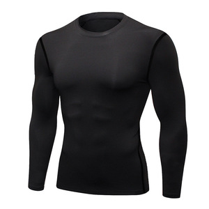 Maglia Termica a Maniche Lunghe da Uomo, Asciugatura Rapida, Elastica, Tinta Unita, Top Fitness a Compressione, T-Shirt da Corsa, <span class=keywords><strong>Abbigliamento</strong></span> <span class=keywords><strong>Sportivo</strong></span> da Palestra - Product Image 2