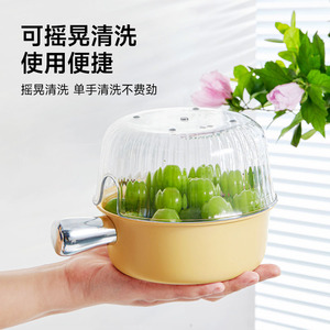 Kitchen Fruit Washing <b>Basket</b> With Handle Double Layer <b>Plastic</b> Drain <b>Basket</b> For Vegetables And Fruits - Product Image 5