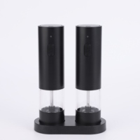 Ensemble moulin à sel et poivre en acier inoxydable rechargeable par USB, réglable, vente en gros d'usine, avec moulin à épices