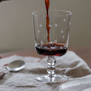 Verres à vin en verre de la série Nuit étoilée, verres hauts, verres à eau, verres à <span class=keywords><strong>dessert</strong></span>, verre à vin moderne - Product Image 2