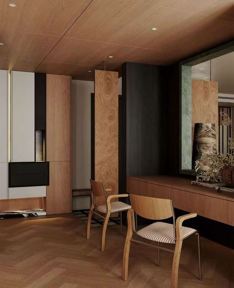 Contemporary Retro-Modern Interior Design One-Stop Solution Bespoke 3D ...
