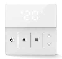 Termostato Zigbee Personalizado de 4 Tubos, Control por Wifi, Control de Aire Acondicionado Programable, Control Remoto Fcu, Ventilador de 3 Velocidades