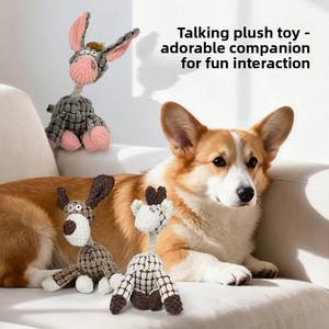 Toptan evcil hayvan ürünleri eşek köpek oyuncak şekli peluş isırmaya dayanıklı halat ile köpek oyuncak çiğnemek - Product Image 4