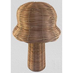 Champignon décoratif artisanal en fer et rotin, écologique et esthétique, pour la décoration, prix de gros - Product Image 1