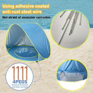 Carpa de Playa Plegable para Niños, Portátil, Impermeable, Anti-UV, para Viajes, Campamentos y Actividades al Aire Libre - Product Image 6