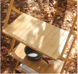 IRONDONKEY domestico <span class=keywords><strong>esterno</strong></span> Multi-strato portatile telescopico pieghevole Rack di stoccaggio da campeggio Picnic <span class=keywords><strong>tavolo</strong></span> pieghevole - Product Image 3
