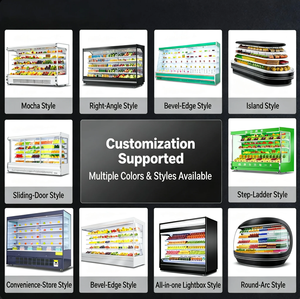 Enfriador de Aire de Una Sola Temperatura con Ventilador para Exhibición de Frutas y Verduras Frescas en Supermercados, con Estantes Ajustables - Product Image 3