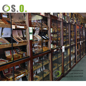 Customized Modern Wholesale Cigar Display Counter Tobacco Display <b>Shelf</b> - Product Image 6