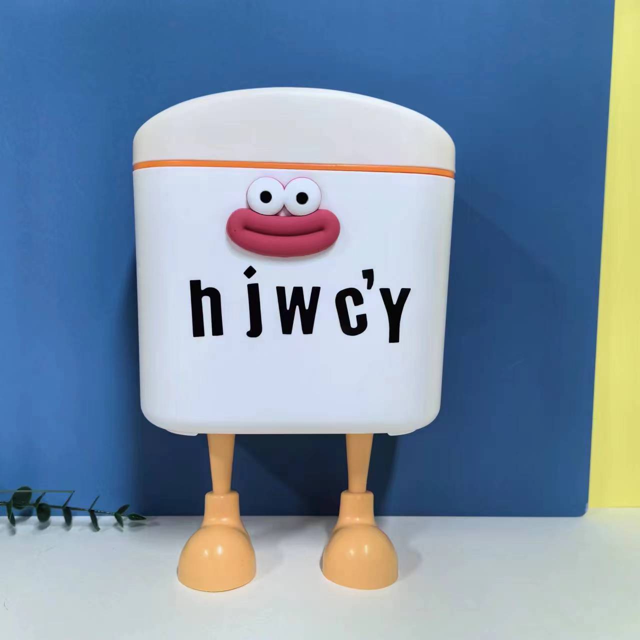 Autocollants lettres orange et blanc pour pieds