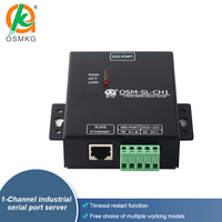 Convertisseur serveur Modbus TCP Oshangming 1 canal RS485 RS232 Modbus RTU vers LAN Ethernet prenant en charge Modbus MQTT
