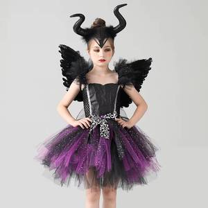Disfraz de Bruja de Halloween de Alta Calidad para Niñas, Vestido Tutú de Demonio para Actuaciones, Carnaval, Fiestas, Disfraces de Personajes de TV para Princesas - Product Image 1