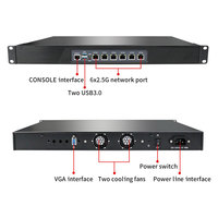 Hardware para Rack, Servidor Doméstico X86, 6 Puertos Gigabit LAN, 6*Rj45 Gbe LAN, Pfsense, Opnsense, J6412, Mini PC Industrial sin Ventilador, Firewall